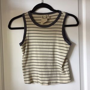striped crop top